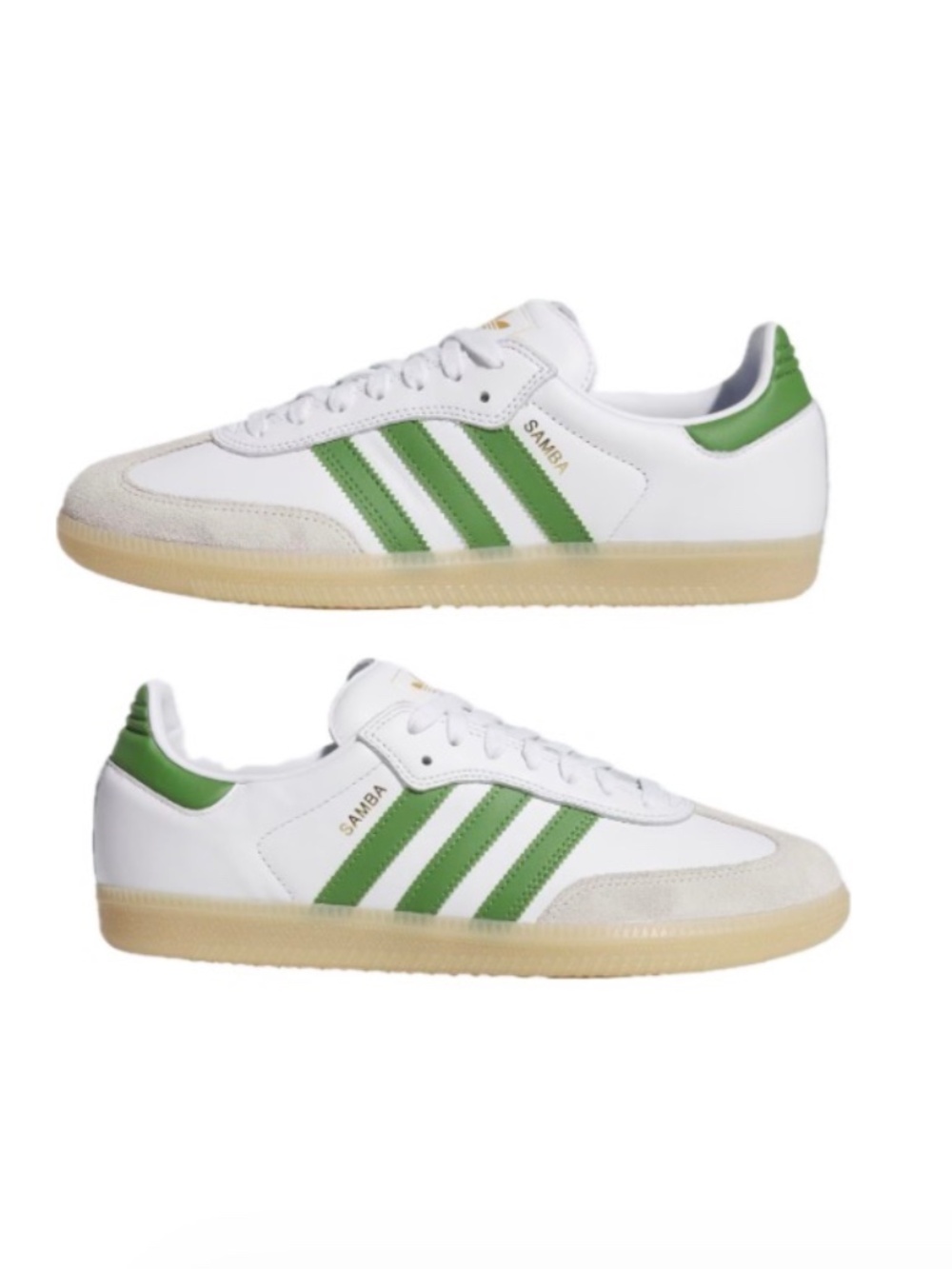 Adidas OG Samba ADV Mens Shoes Size 10.5 JP8522 White/ Green